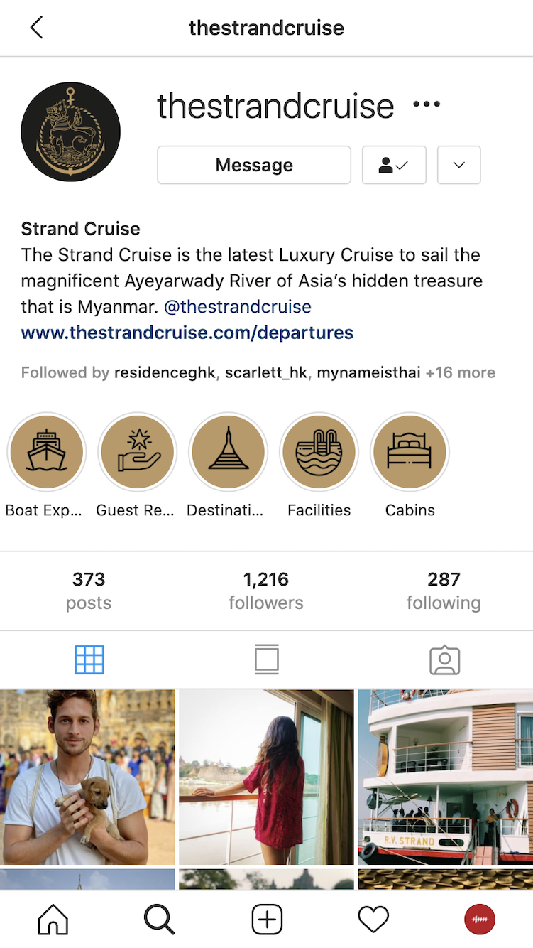 The Strand Cruise social media page