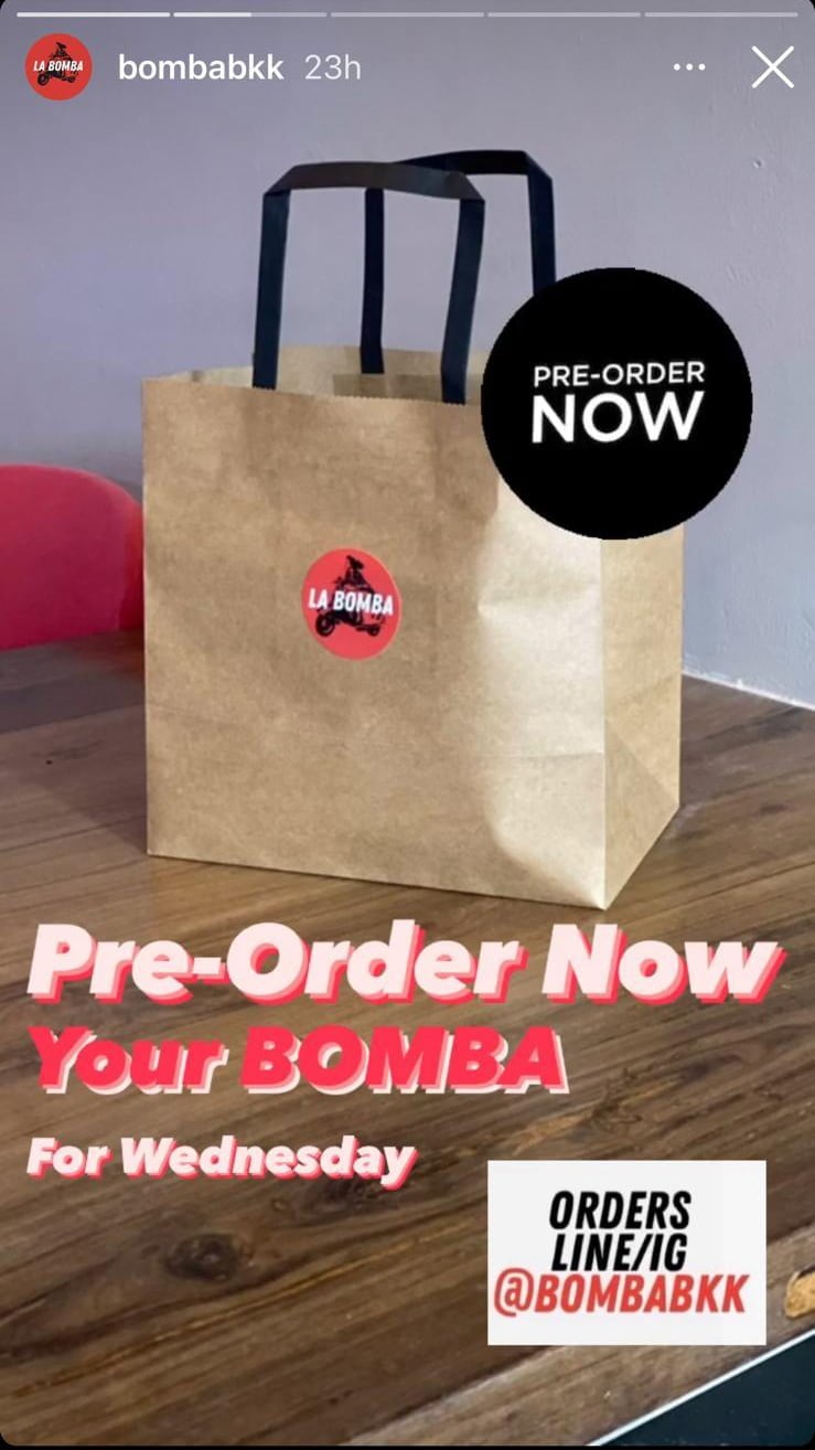 Social Media Online Order | La Bomba